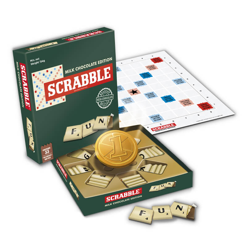 Scrabble® Board Games With Belgium Chocolate Playing Pieces