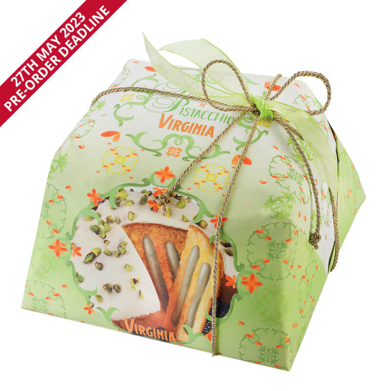 Hand-wrapped Pistachio & White Chocolate Panettone (Pre-Order Only)