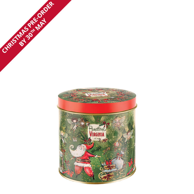 Mini Traditional Panettone in Sleigh Tin (Pre-Order Only)