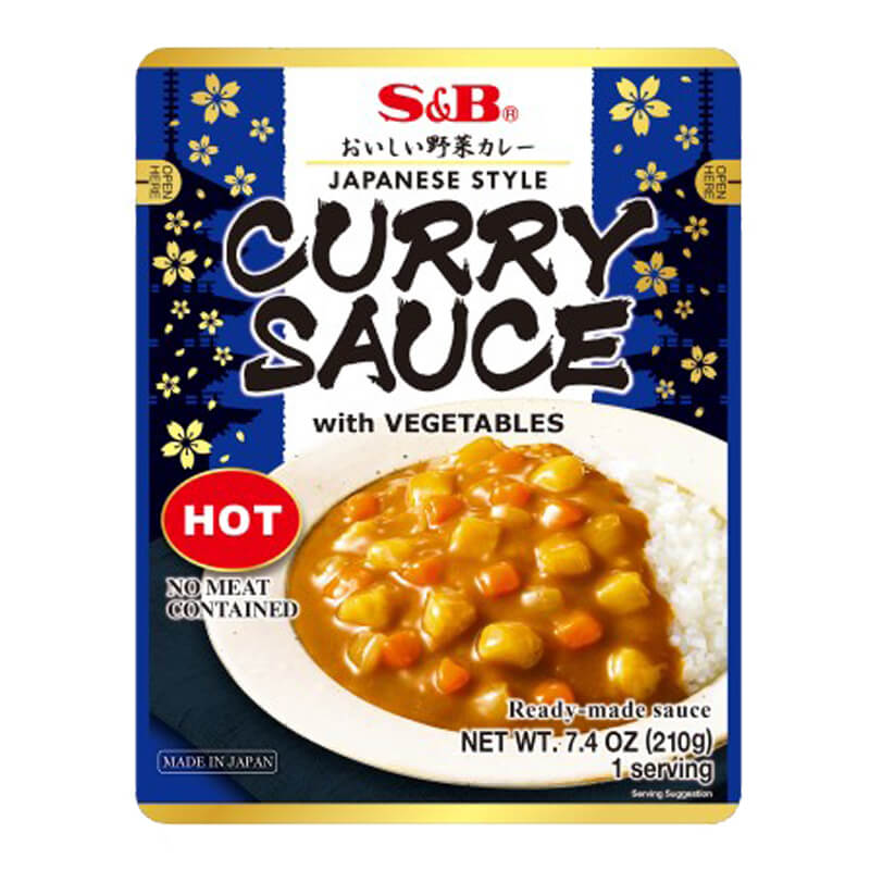 Ready-Made Curry Sauce with Vegetables - Hot
